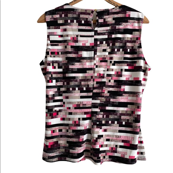 Calvin Klein Pleat Neck Top Sleeveless Size P - Picture 4 of 17